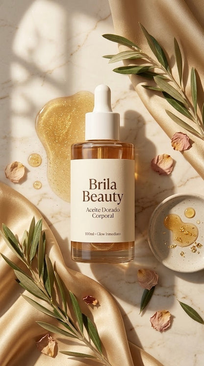 Brila Beauty Aceite Dorado Corporal — Glow Inmediato
